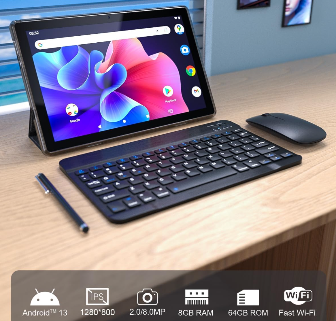 10 inch Android Tablet with Keyboard