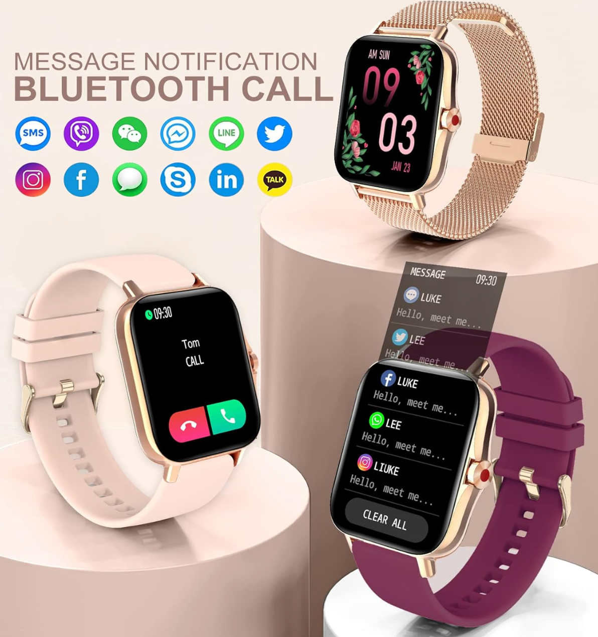 Iaret Smart Watch for Women