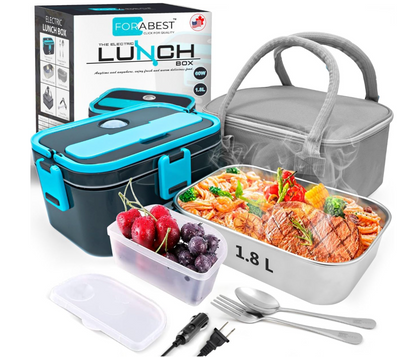 FORABEST Electric Lunch Box / Portable Food Warmer, 1.5L