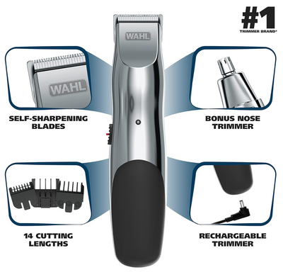 Wahl Groomsman Rechargeable Hair and Nose Trimmer