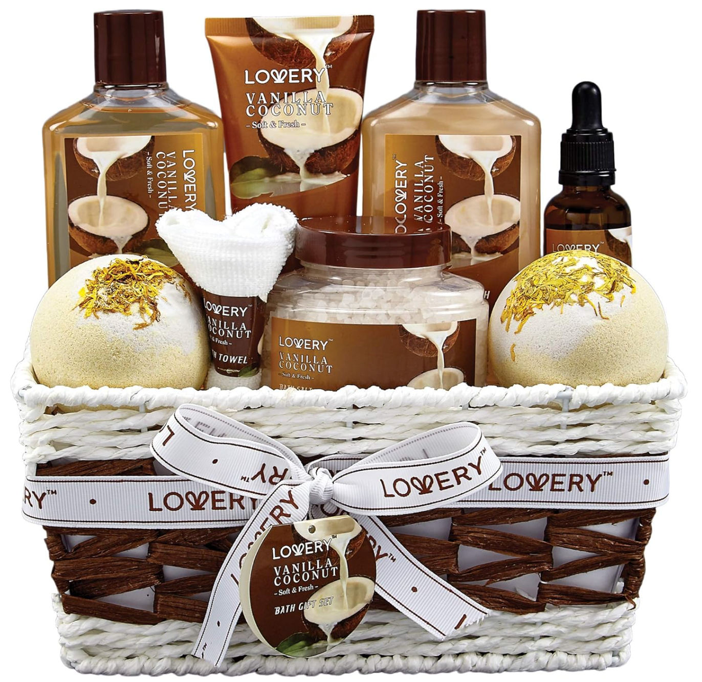 Spa Gift Basket - Vanilla Coconut