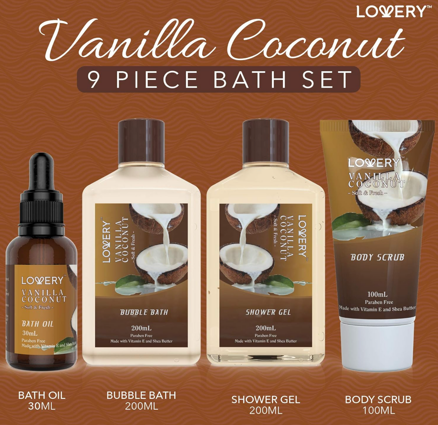 Spa Gift Basket - Vanilla Coconut