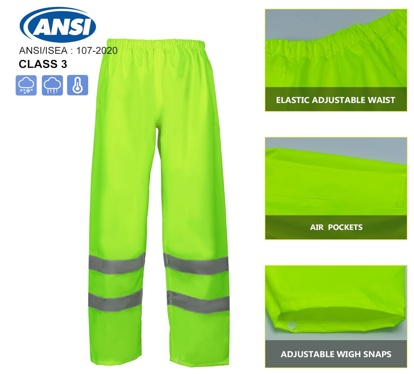 Class 3 High Visibility Reflective Rain Suit (VENDACE)