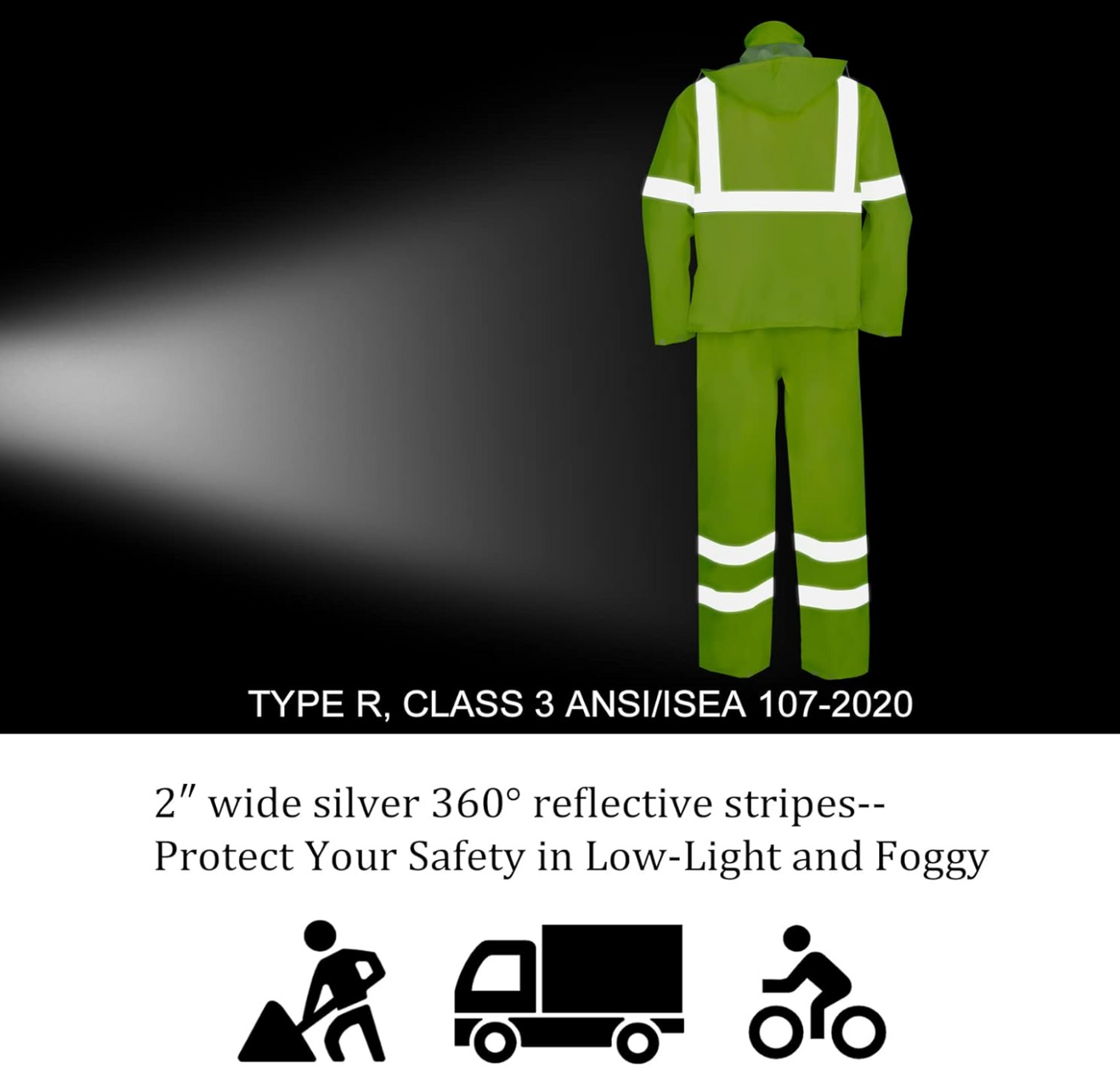 Class 3 High Visibility Reflective Rain Suit (VENDACE)